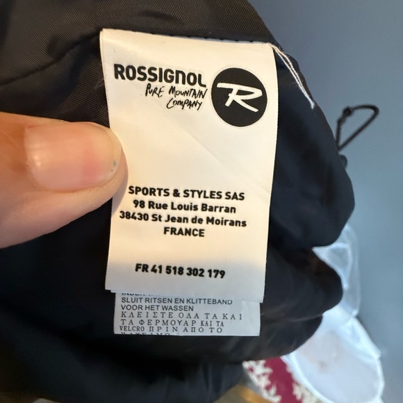 Rossignol Expert 10,000 Women's Hooded Ski Parka Sz M 19" PTP Goggle Bag & Clip - Picture 13 of 15